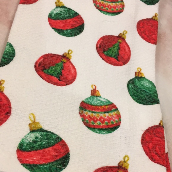 Rockhill Christmas Ornament Holiday Kitchen Towel Duo NWT Cotton 18”x28” - Picture 10 of 11
